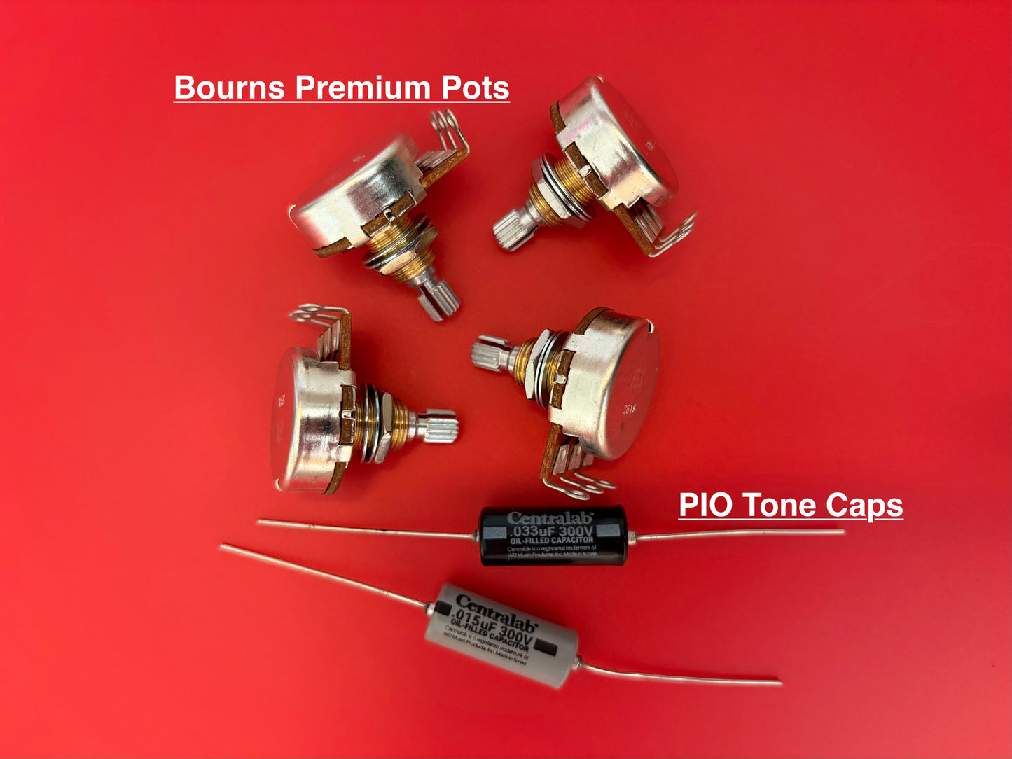 ES335 Wiring Harness - Premium Prewired Kit - PIO Caps - 50s Wiring