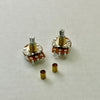 250K Bourns Pots Pro Audio Short Shaft Audio Taper With Pot Sleeves For Telecaster, Set of 2