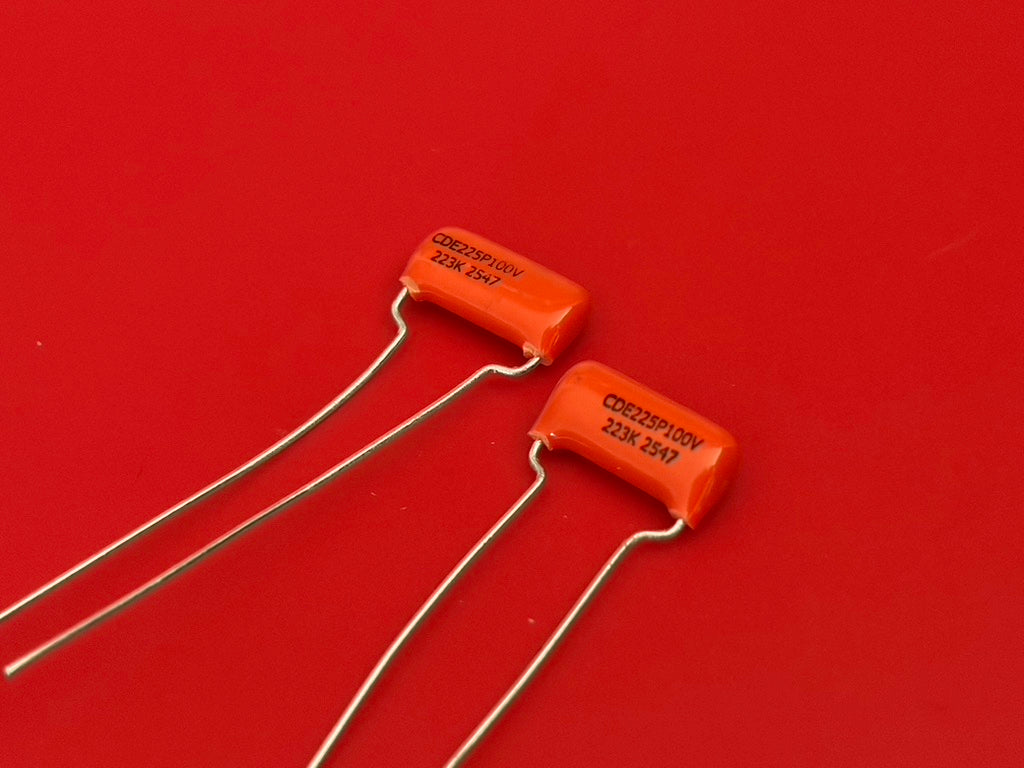 .022uf Sprague 225P Orange Drop Guitar Capacitors | Tone Man Guitar