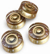 Gold Guitar Speed Knobs Fits Coarse Spline Potentiometers | Tone Man Guitar