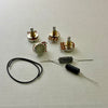 Les Paul Wiring Kit - DIY Premium Components - Short Shaft Pots - PIO Caps