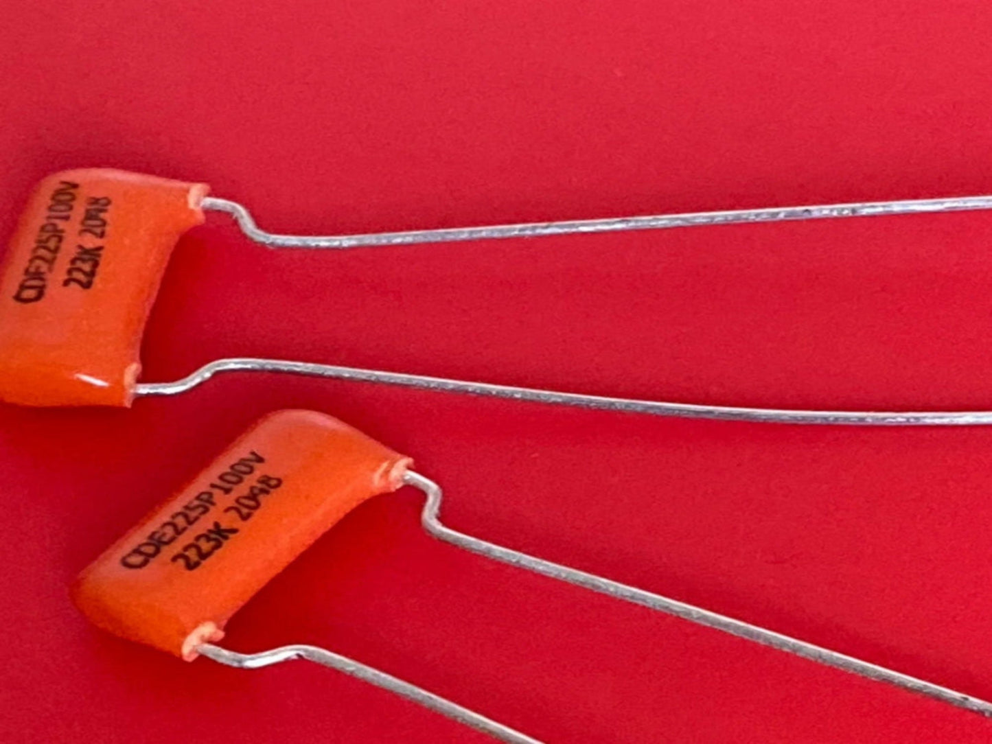 Guitar Tone Caps Orange Drop .022uf Sprague 225P (2X) Capacitors 1 Pair