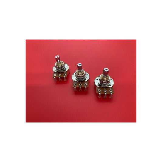 250K Bourns Pots Pro Audio Short Shaft Audio Taper Set Of 3