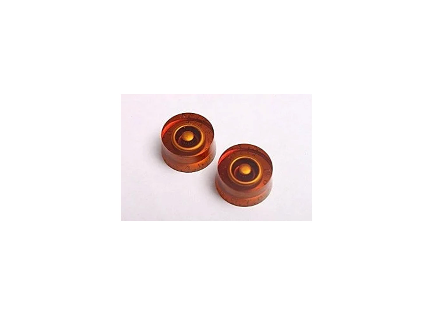 Amber Guitar Speed Knobs Fits Course Spline Potentiometers Les Paul & others
