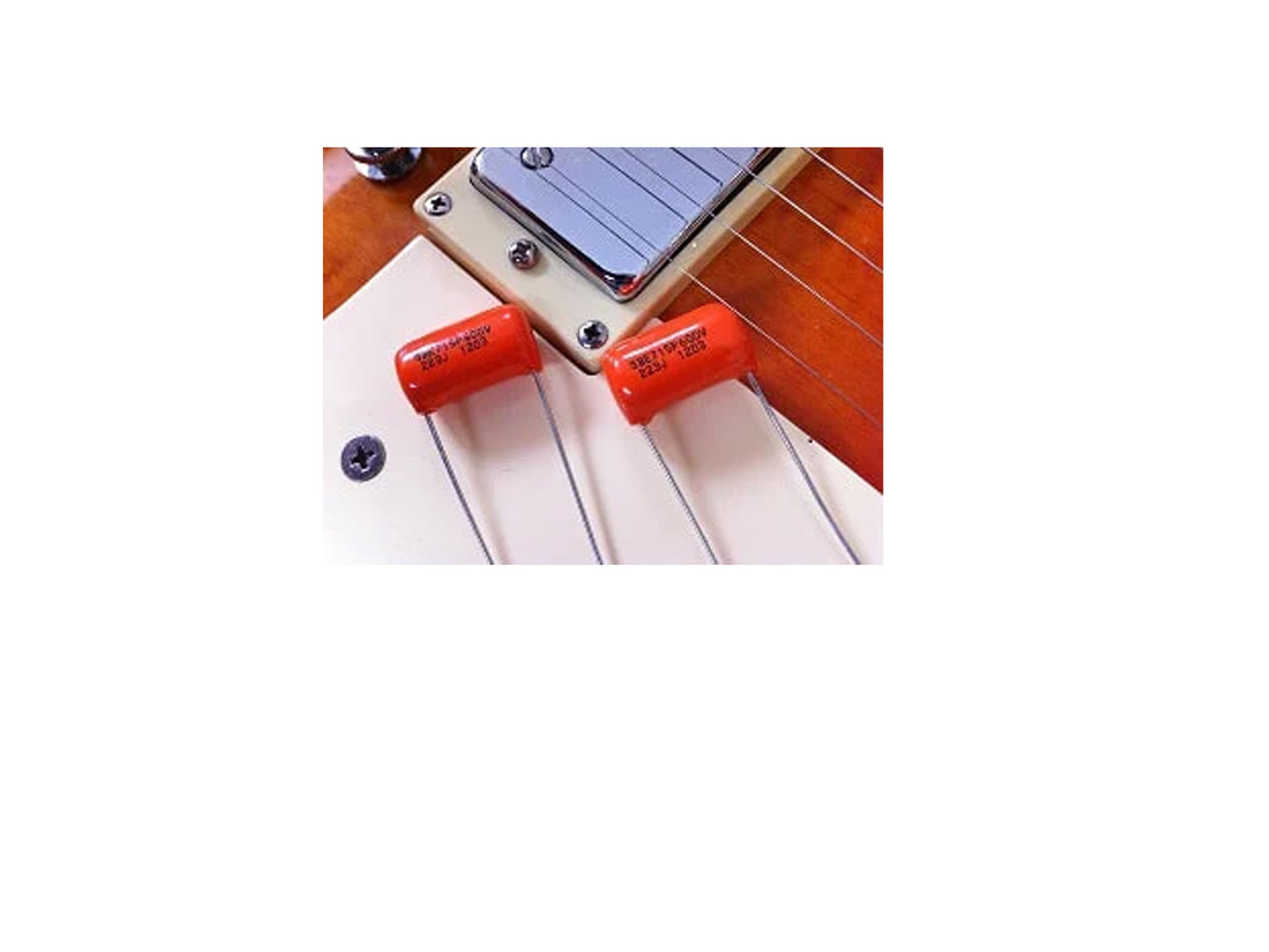 Les Paul Wiring Kit - DIY Classic Kit - Long Shaft Pots - Orange Drop Caps