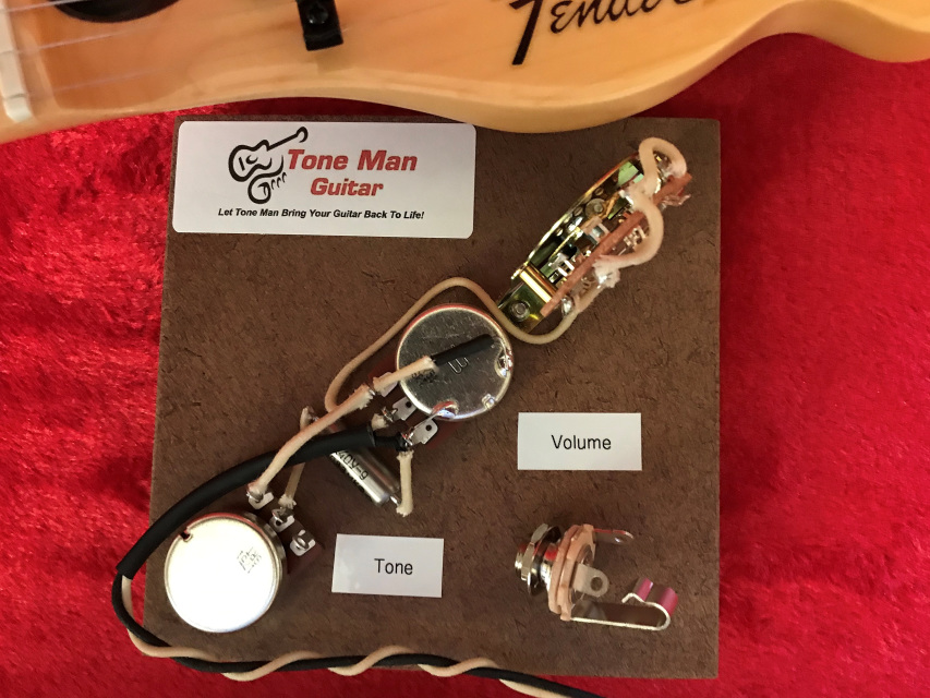 The Blues 60's Telecaster prebuilt wiring harness kit by Tone Man Guitar