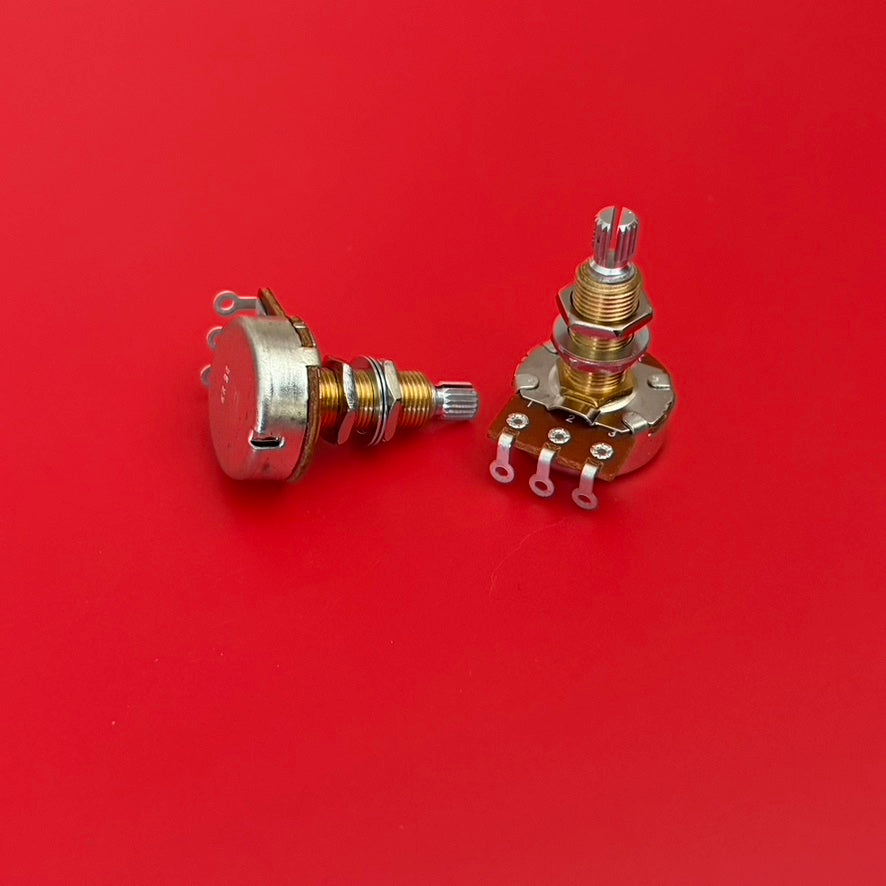 500K Bourns Potentiometers Pro Audio Long Shaft Audio Taper | Tone Man Guitar