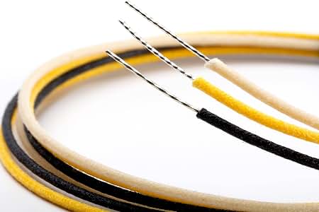 Gavitt Vintage Push-Back Guitar Cloth Wire, 2.5ft White, 2.5ft Black - Improve Your Overall Tone | Tone Man Guitar