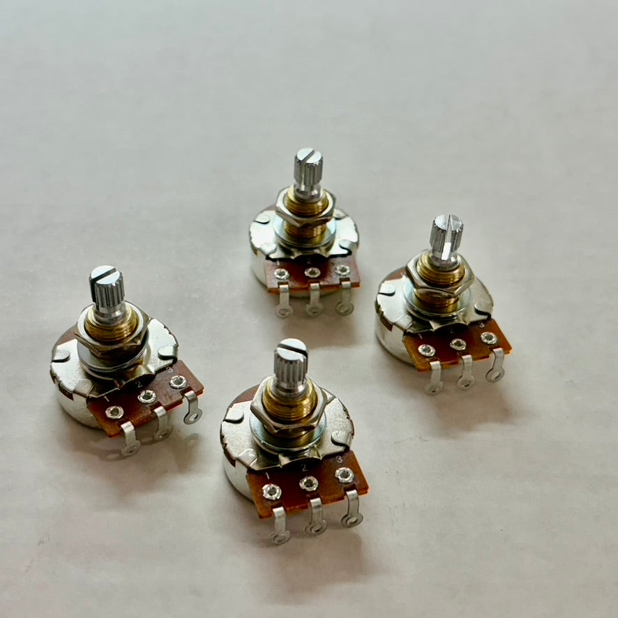 Les Paul Wiring Kit - DIY Kit Pots and Caps - Short Shaft Pots - Orange Drop Caps