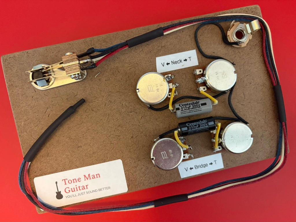Firebird Wiring Harness - Premium Prewired Kit - PIO Tone Caps