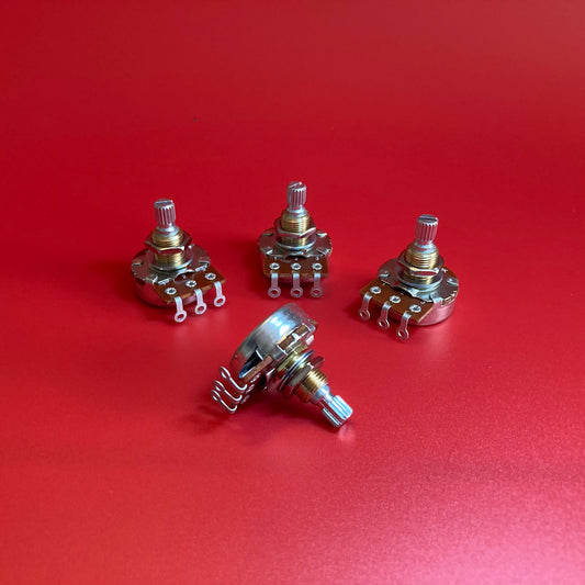 500K Bourns Pots Pro Audio Short Shaft Audio Taper Set Of 4