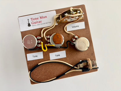 Stratocaster Wiring Harness - Eric Johnson Premium Prewired - .1uf Aged Capacitor
