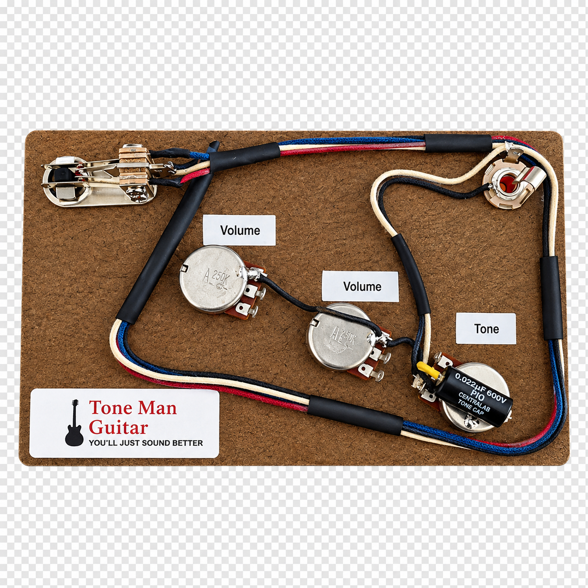 Explorer Prewired Kit Premium Series 4 Control PIO Tone Cap