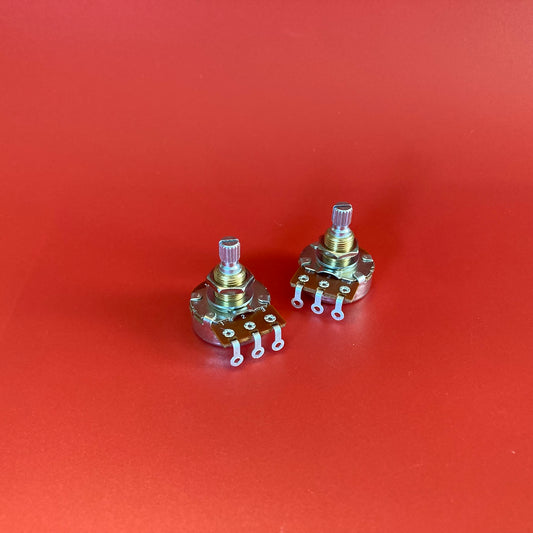 500K Bourns Pots Pro Audio Short Shaft  Audio Taper Set Of 2