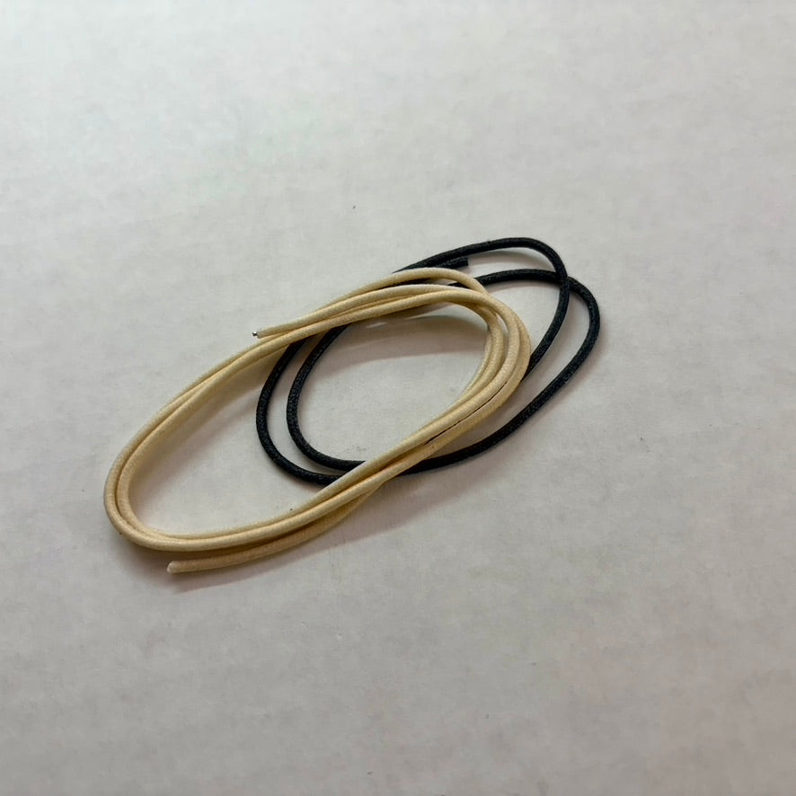 Gavitt Vintage Push-Back Guitar Cloth Wire, 2.5ft White, 2.5ft Black - Improve Your Overall Tone | Tone Man Guitar