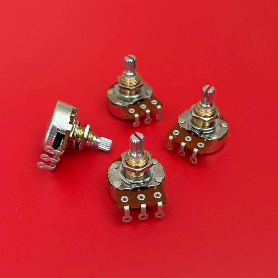 500K Bourns Potentiometers Pro Audio Short Shaft Audio Taper | Tone Man Guitar