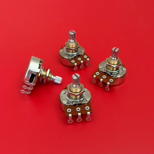 500K Bourns Potentiometers Pro Audio Short Shaft Audio Taper | Tone Man Guitar