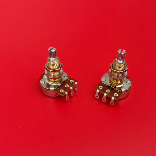 500K Bourns Potentiometers Pro Audio Long Shaft Audio Taper | Tone Man Guitar