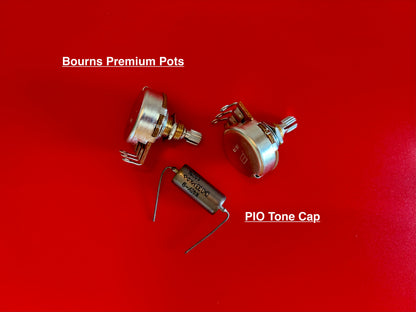 Single Pickup Hollow Body Wiring Harness – Prewired, 2-Control, PIO