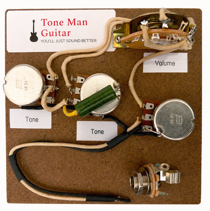 Stratocaster Wiring Harness - Eric Johnson Premium Prewired - Paper In Oil Capacitor