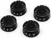 Black Guitar Speed Knobs Fits Coarse Spline Potentiometers | Tone Man Guitar