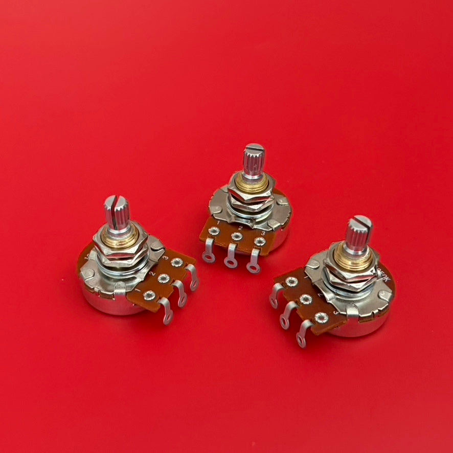 250K Bourns Pots Pro Audio Short Shaft Audio Taper | Tone Man Guitar