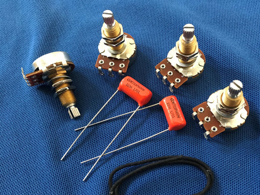 Gibson Les Paul Upgrade Kit Bourns 500K Long Shaft Pots Orange drop tone caps - Classic Series