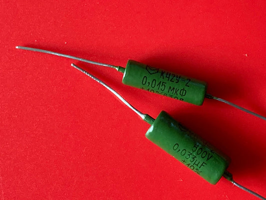 Guitar Tone Caps .022uf .015uf Paper-In-Oil Aged K42Y (1 Pair)