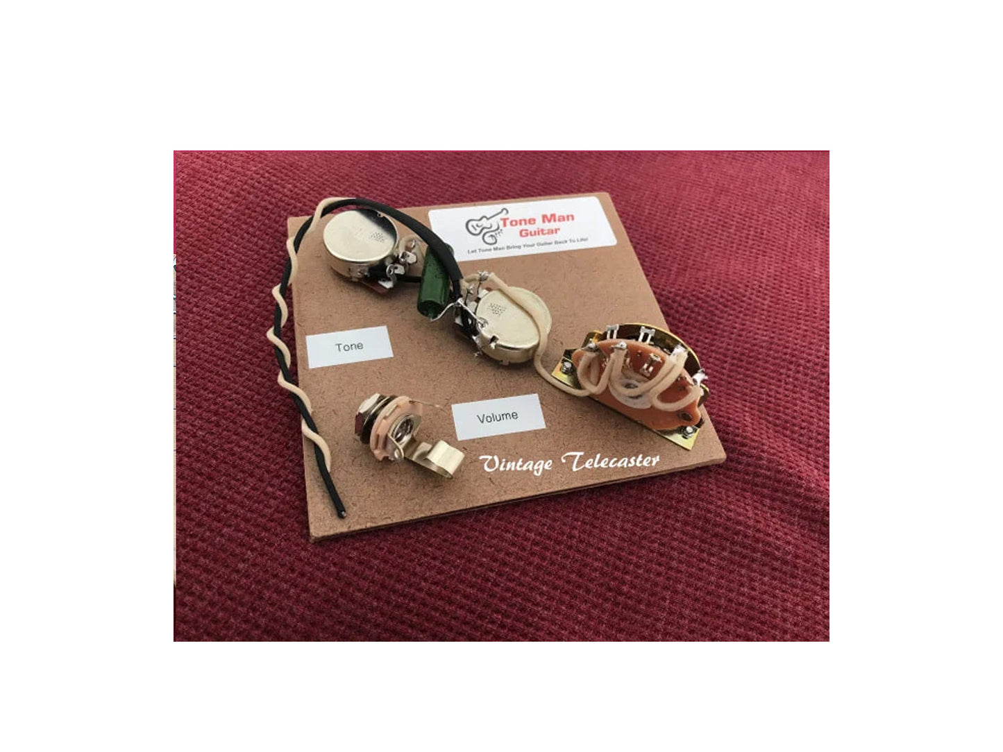 Telecaster Premium Prewire PIO Tone Cap Cloth Wiring