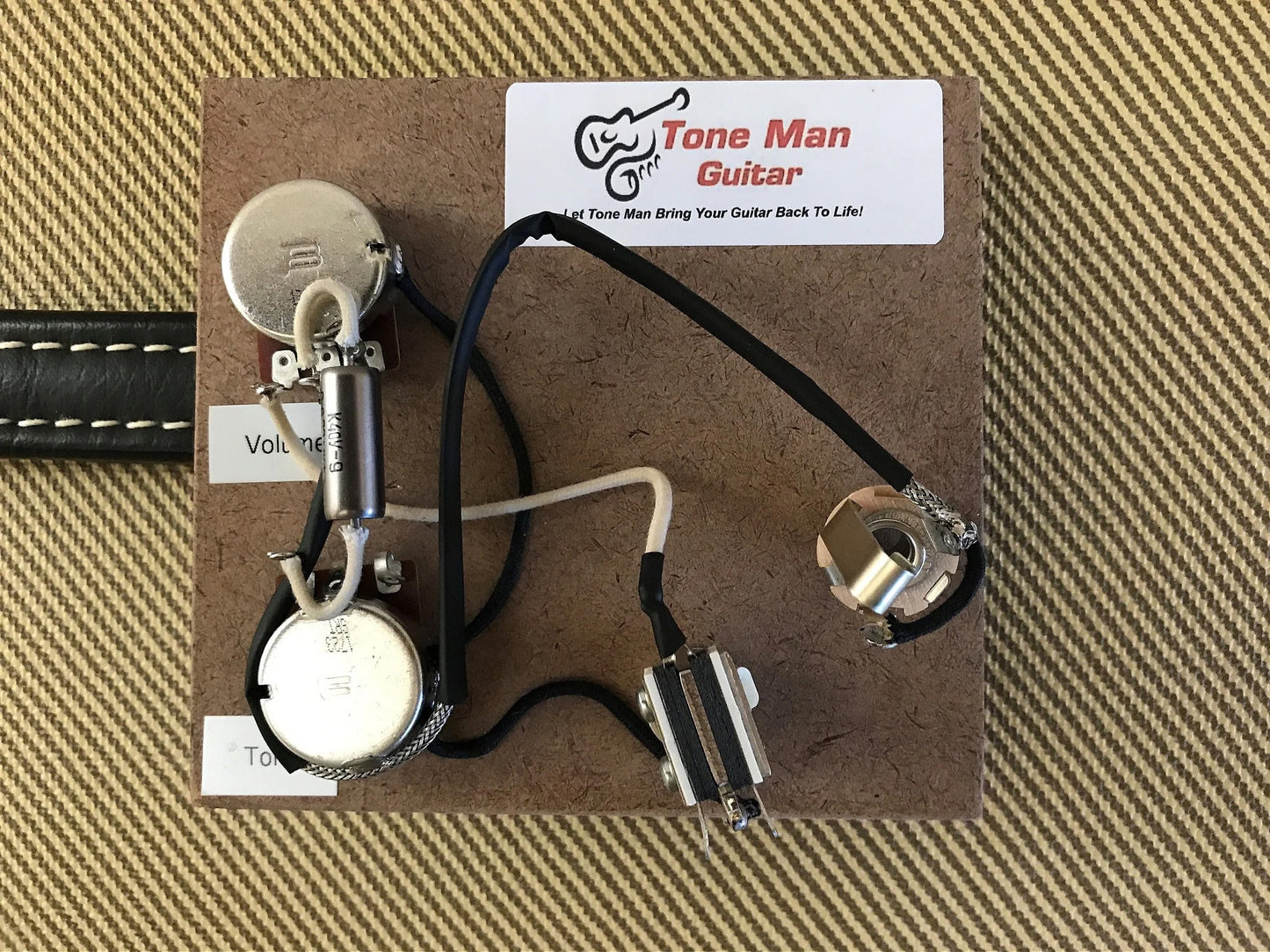 Les Paul Special Gibson DC Wiring Harness -  Premium Prewired Kit - Short Shaft Pots - PIO Tone Capacitor