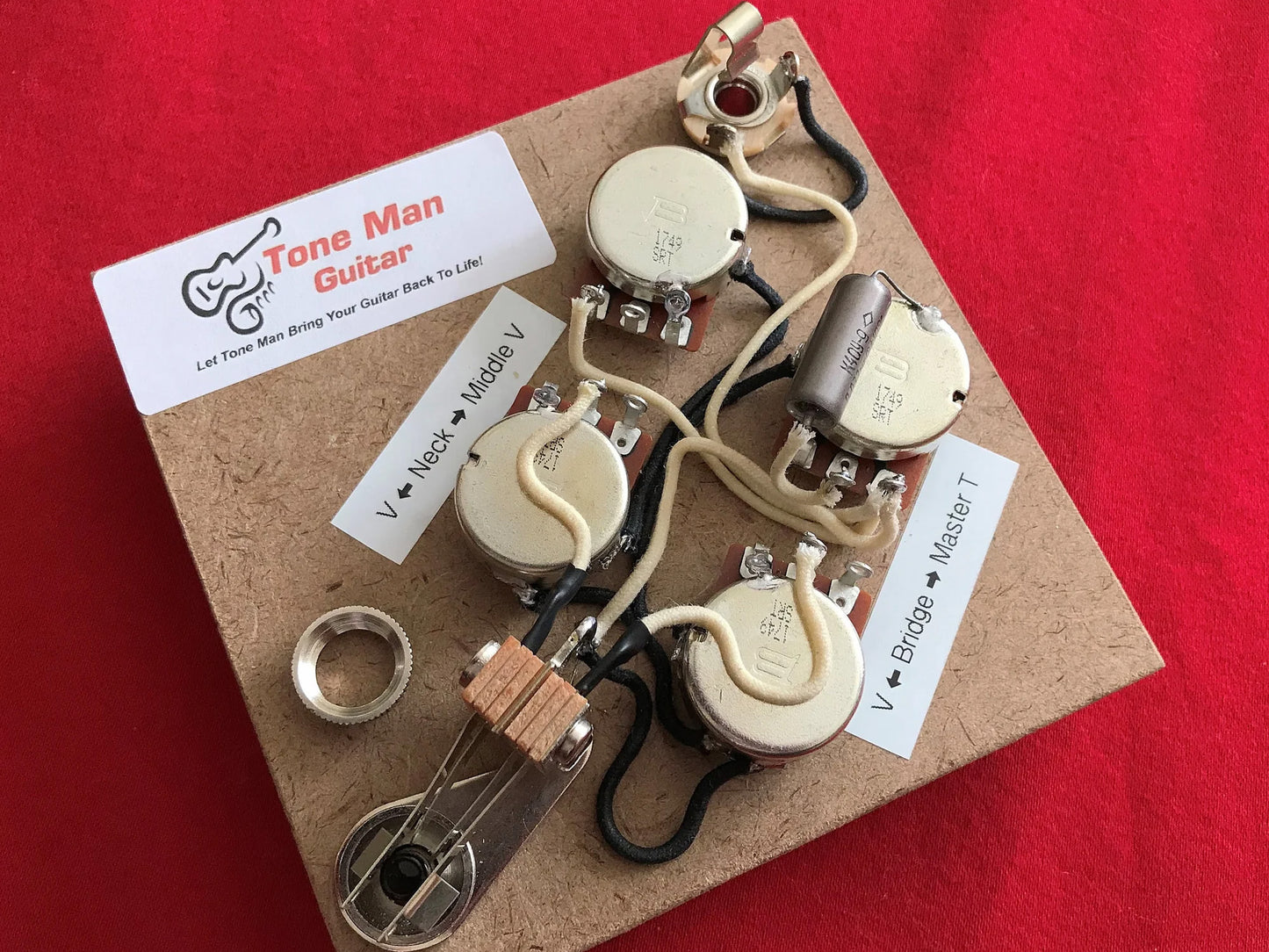 SG 3 Pickup Premium Prewire Gibson Epiphone Short Shaft Pots PIO Caps