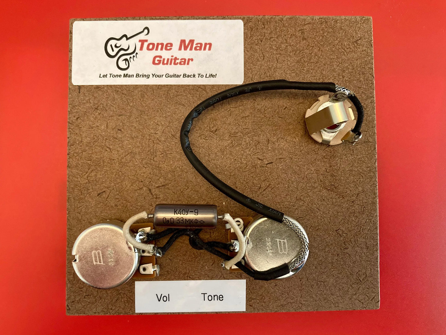 Hollow Body Premium Series 2 Controls Single Pickup PIO Tone Cap