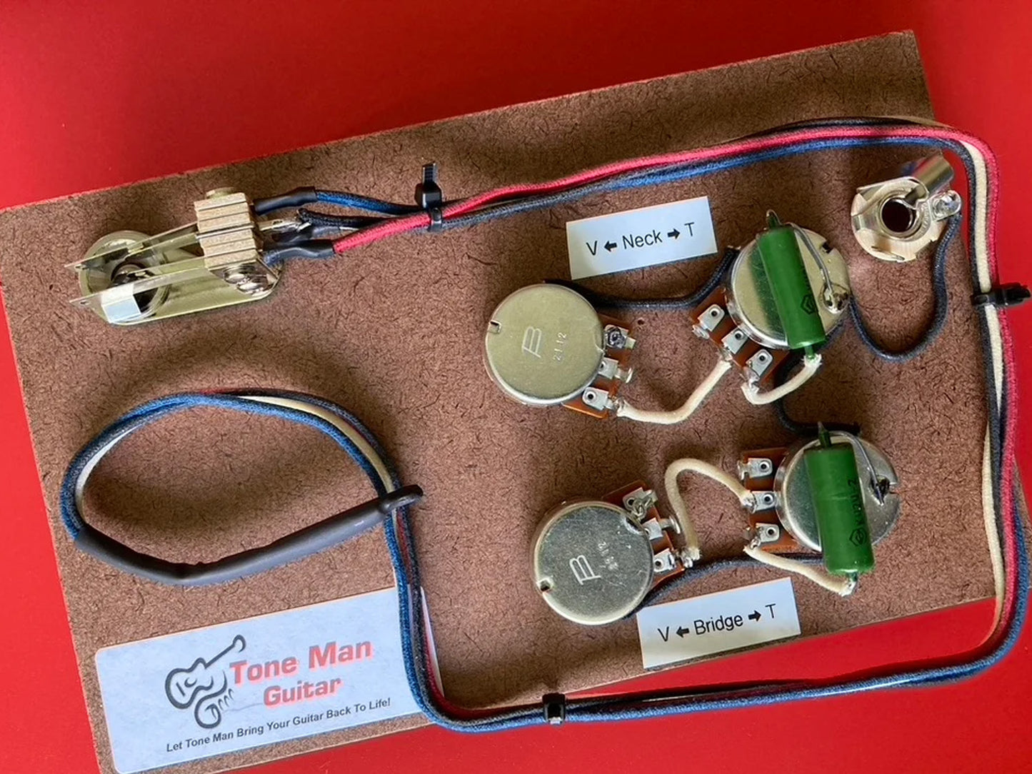 Telecaster Deluxe  Premium Prewired PIO Tone Caps