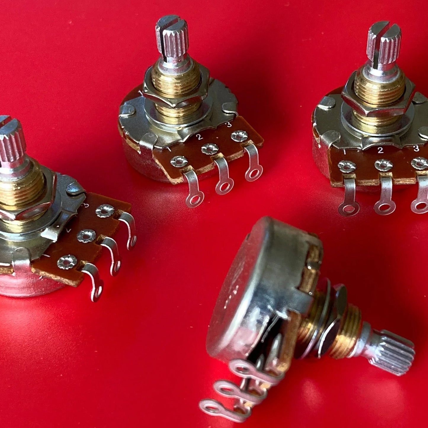 500K Bourns Pots Pro Audio Short Shaft Audio Taper Set Of 4