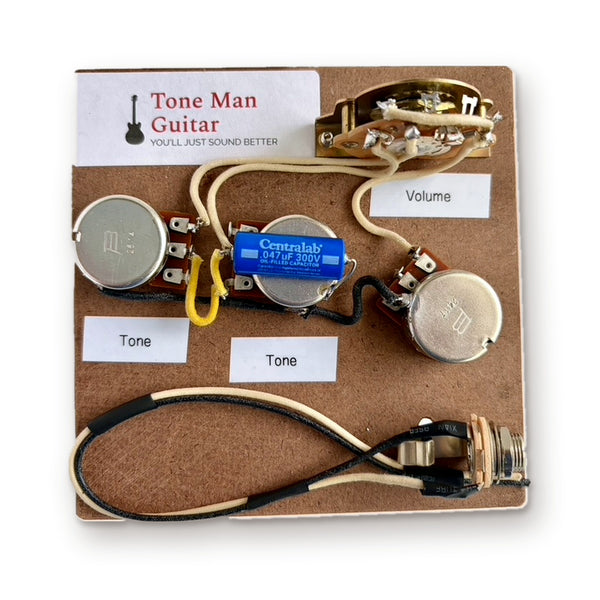 Stratocaster Wiring Harness – Prewired, PIO or Orange Drop
